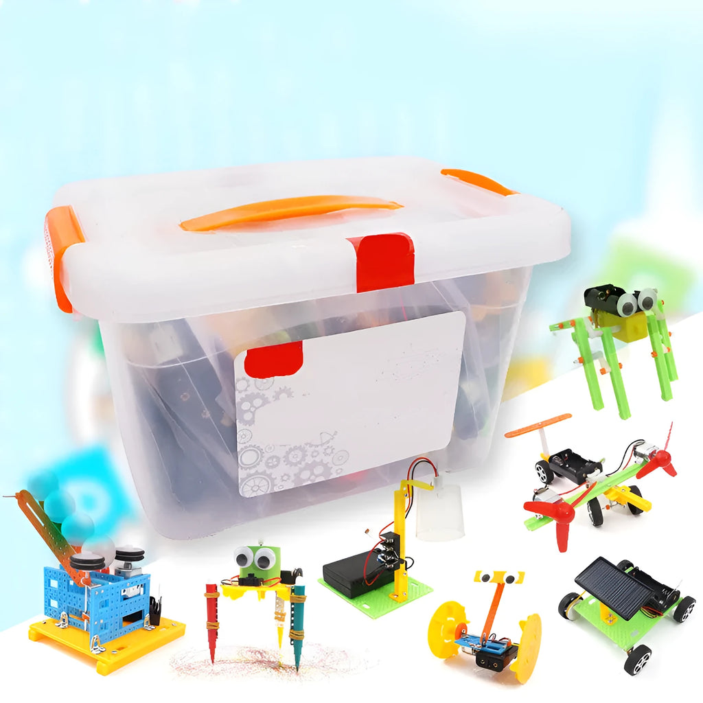 DIY puzzle assembling plastic building blocks in 6, 9 or 12-piece sets for children aged 7-14