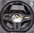 Black carbon fibre steering wheel for BMW with LED display and multifunction buttons