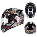 Motorcycle helmet in Dragon design with ABS construction for all-season commuting protection