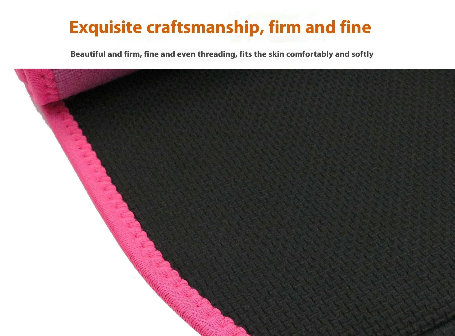 Neoprene fitness lumbar support belt for waist, shown in black colour.