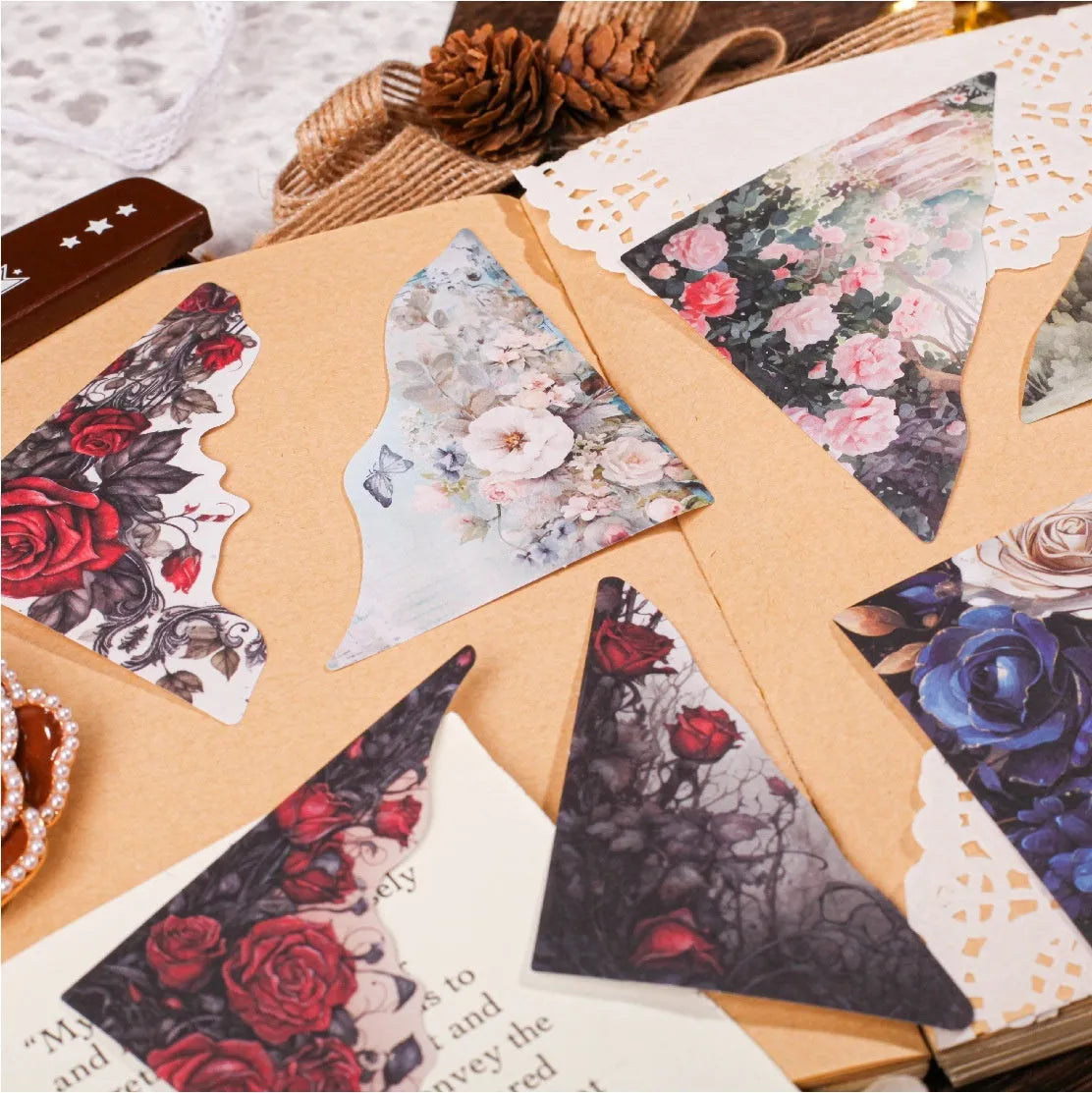 Creative DIY hand account note book in six colour options including Spring Vine and Purple Dew