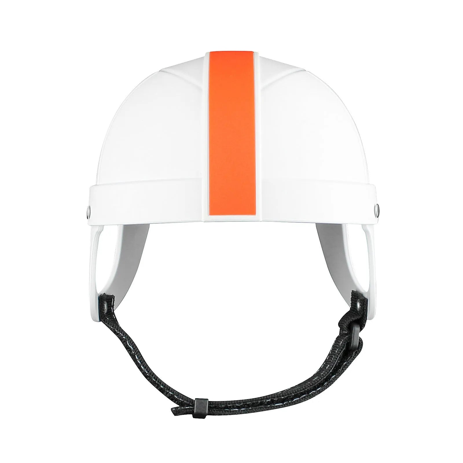 Pet motorcycle safety helmet for small dogs and cats in white orange colour