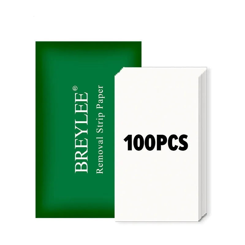 BREYLEE nasal mask paper strip pack containing 100 pieces for pore cleansing
