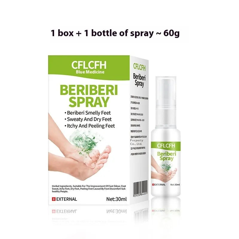 30ml foot odour spray bottle for antifungal treatment of smelly feet