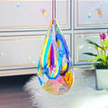 Rainbow electroplated crystal pendant garden decorations in Christmas tree and other shapes.