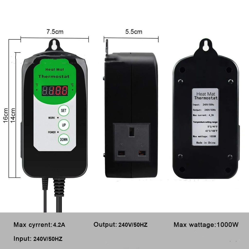 BH1912020 digital temperature and humidity controller with display showing readings