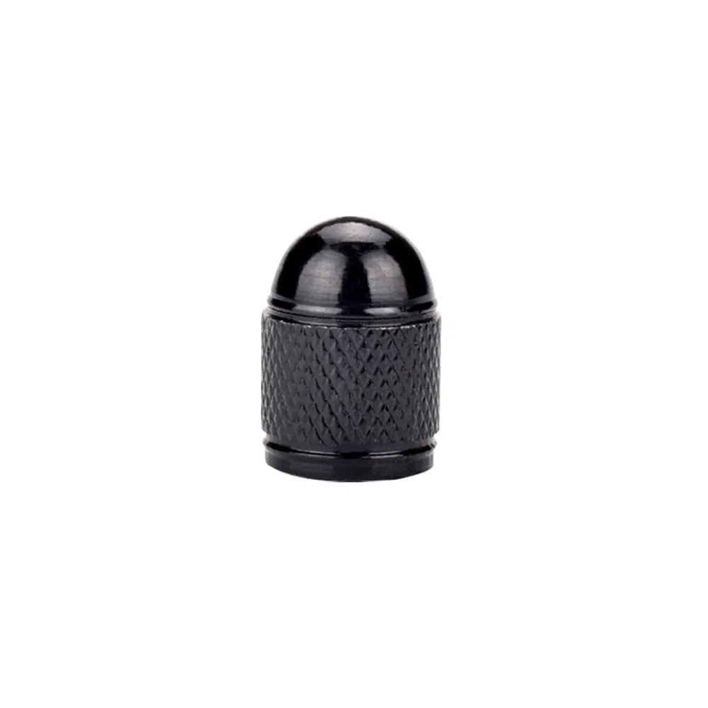 Aluminium alloy mountain bike tyre valve cap in choice of five colours.