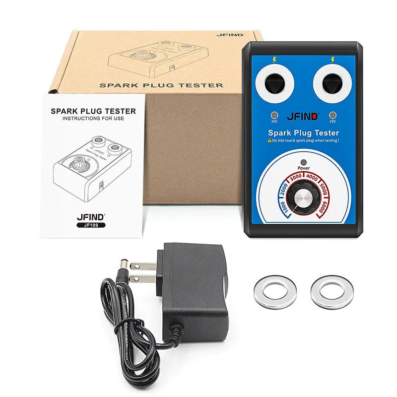 Car double hole plug ignition system detector automotive spark plug tester