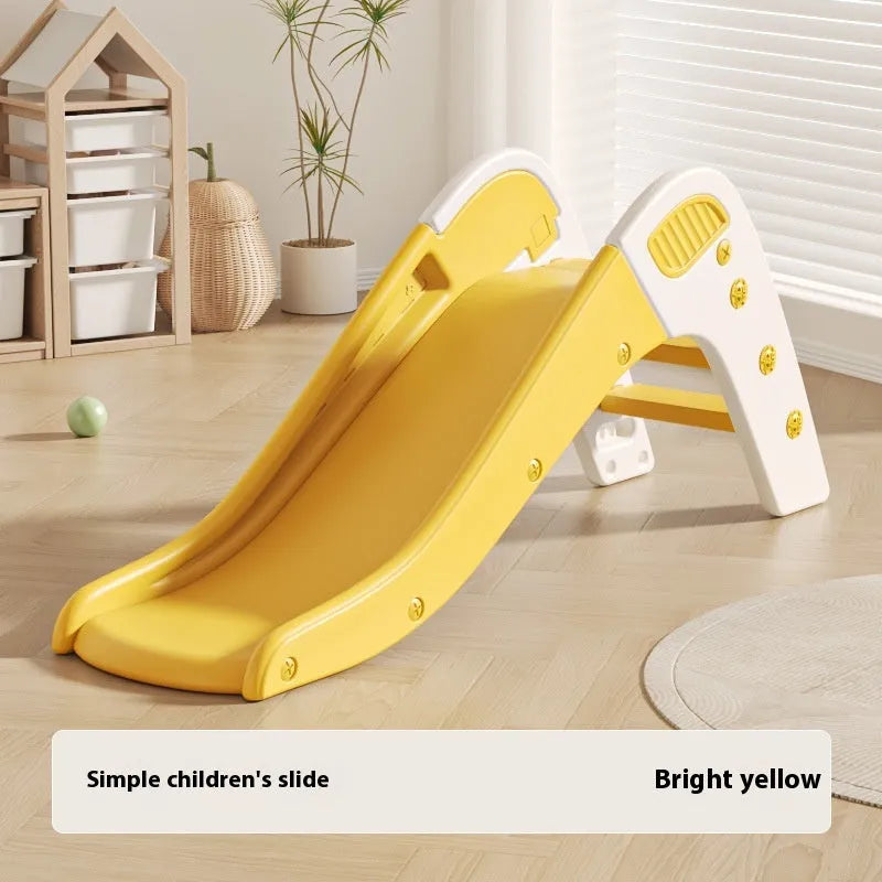Small plastic baby slide for toddlers under three years old in blue, yellow, brown or grey