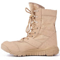 Yulong Combat Boots tactical desert footwear in black and sand colours for outdoor climbing and hiking