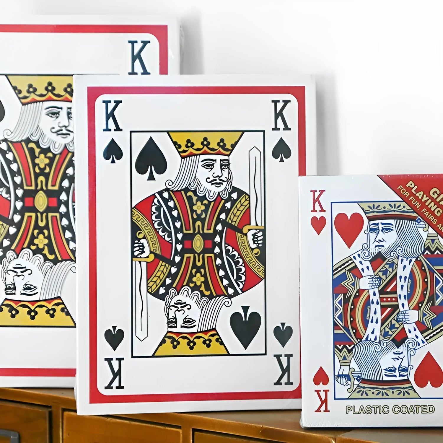 Large size playing cards with 54 sheets for table games including Fighting Landlord