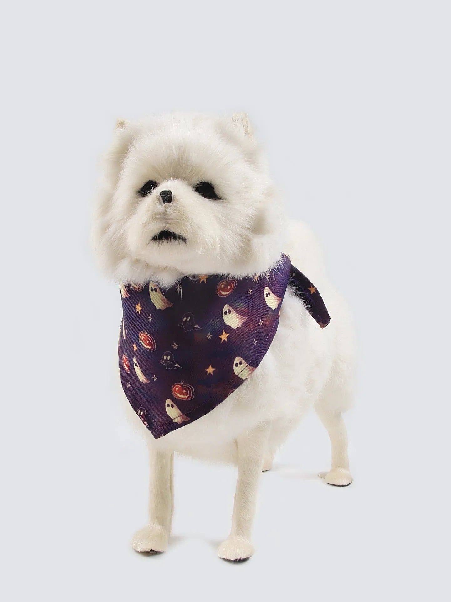 Wansheng fleece-lined dog jumper with triangle scarf in various colours and sizes