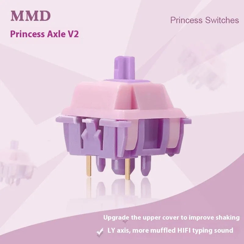 MMD Princess linear mechanical keyboard switch with dual-stage spring
