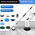 White lithium rechargeable handheld cleaning ball with cleaning brush attachment