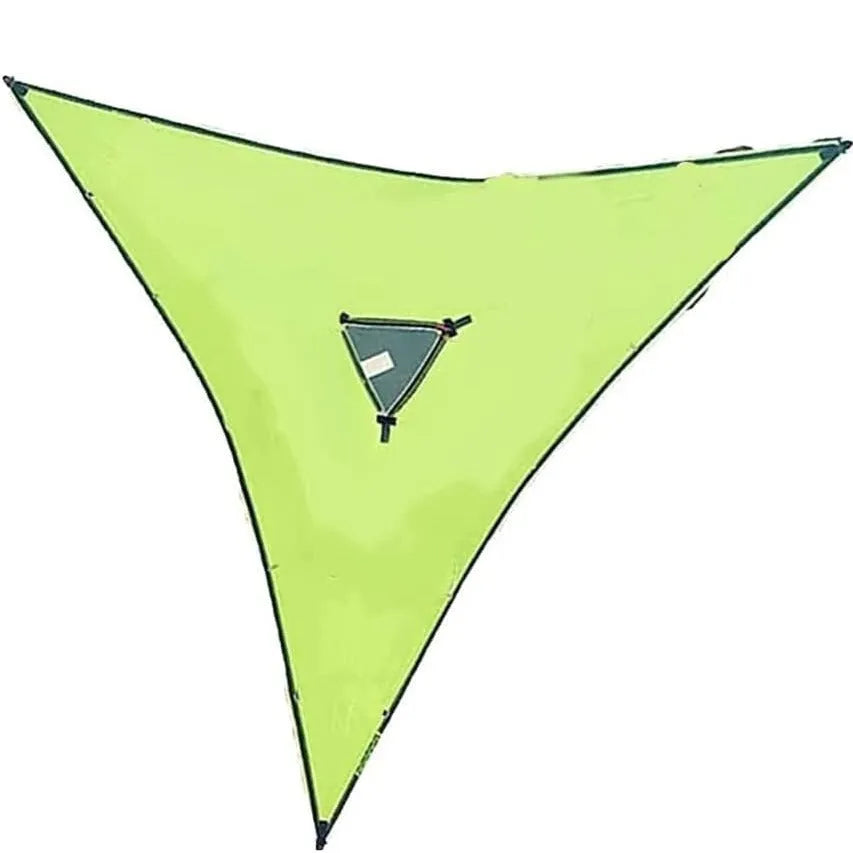 Multi-person triangle hammock in green or black, nylon 210T, 300kg load, 280cm or 400cm