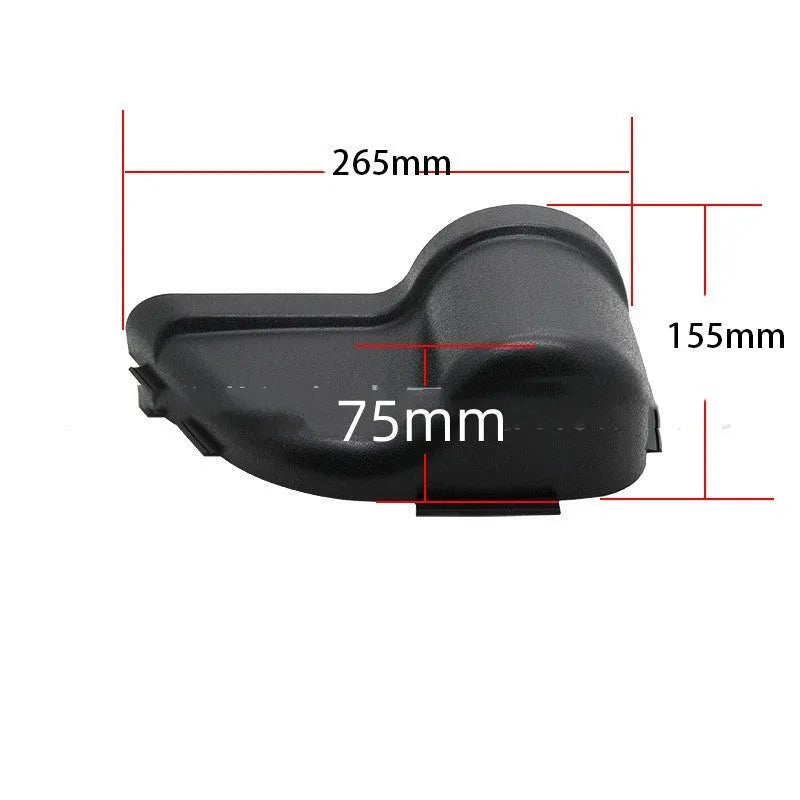 Black ABS plastic door storage box organiser for Jeep Wrangler JK and JL models