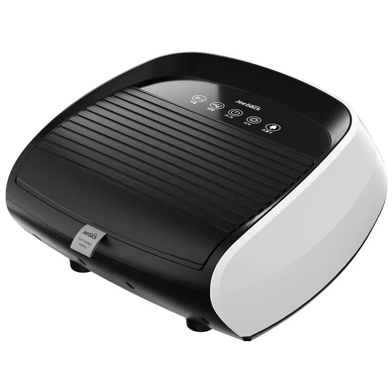 Flip automatic foot massager unit in black colour with infrared physiotherapy function