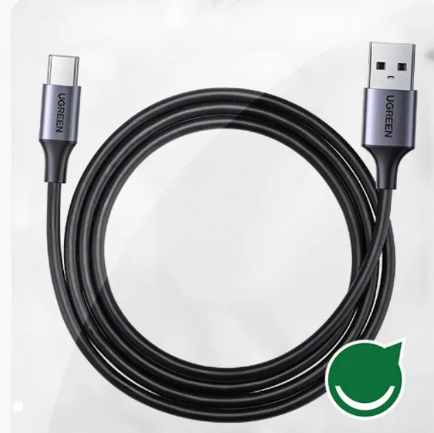 Black Lvlian 1 metre USB charging and data cable for mobile phones and tablets