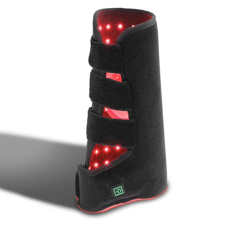 Black portable red light infrared horse leg physiotherapy instrument with 100-240V voltage and 55W power