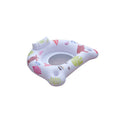 White luminous U-shaped inflatable seat float for water reclining.