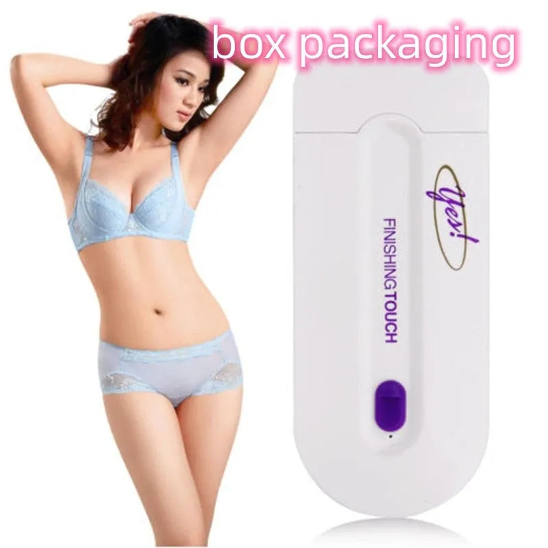Electric hair removal instrument with foil head, rechargeable, for women's painless facial and body hair removal
