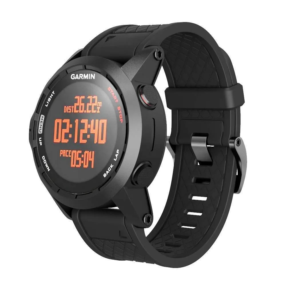 Jiaming 26mm stainless steel buckle silicone watch strap in eight colour options