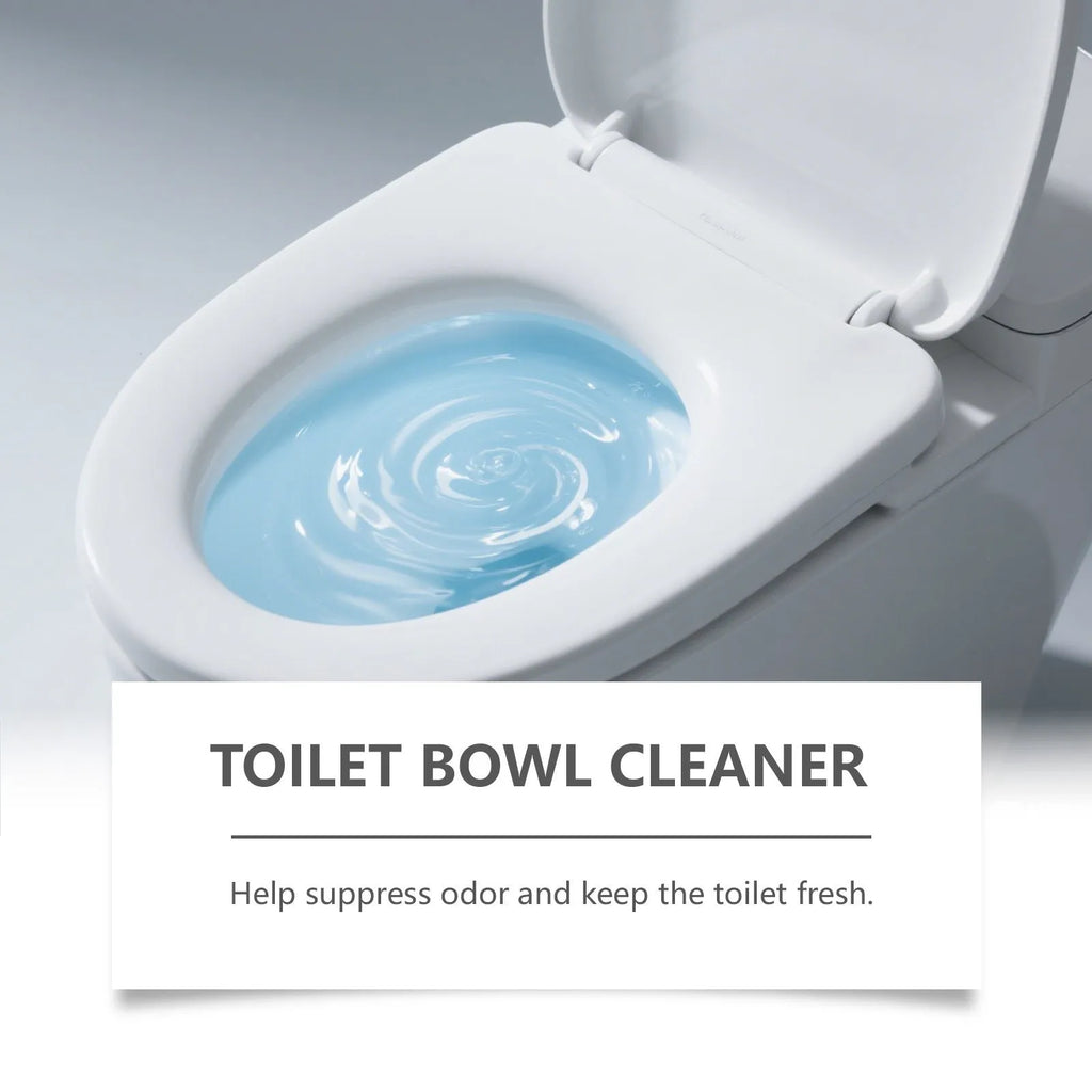 Pack of four 30g sachets of toilet cleaning powder for urine stain and odour removal.