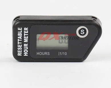 Black waterproof LCD digital maintenance reminder timer for engine equipment