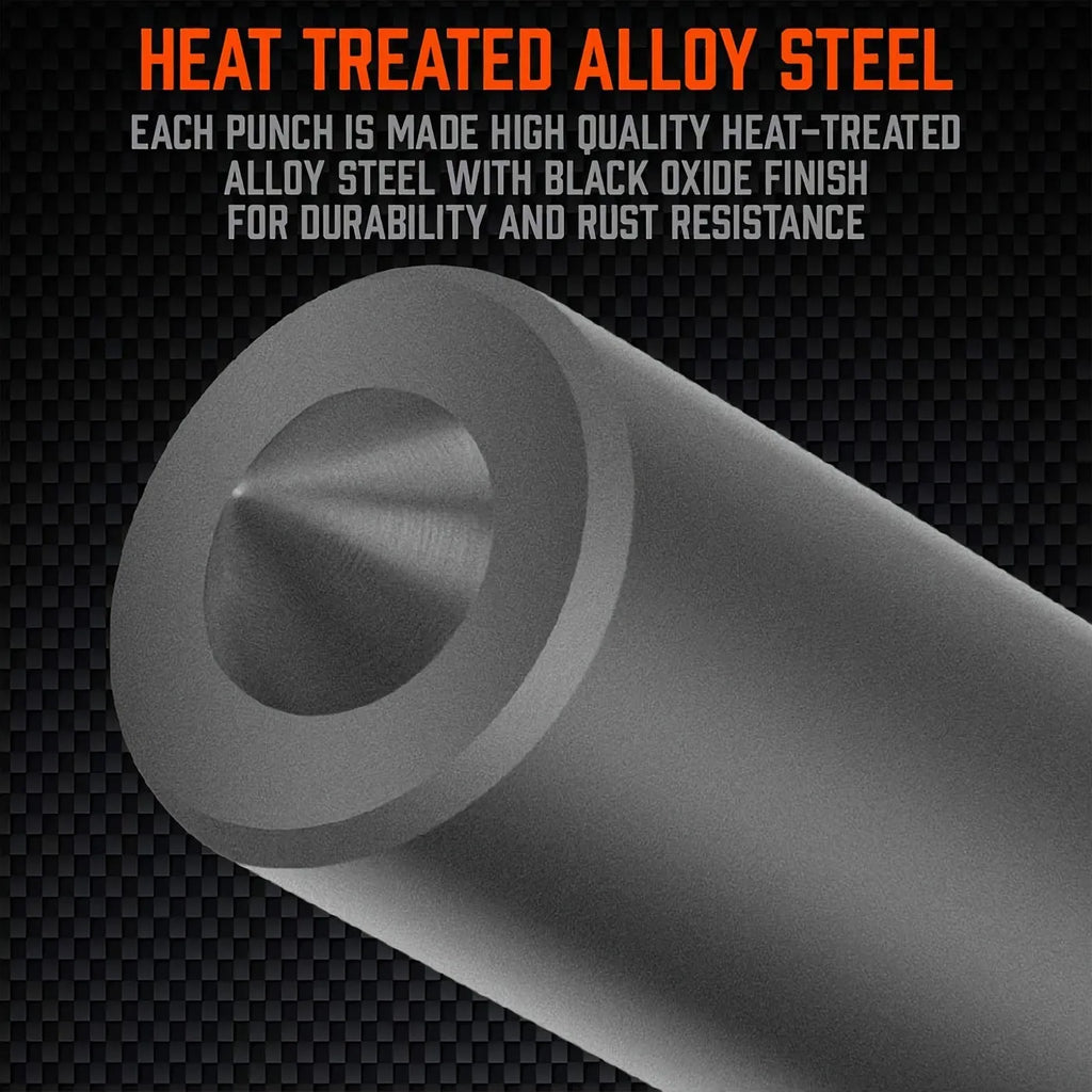 Orange alloy plastic punch needle tool with metal head for tufting textiles