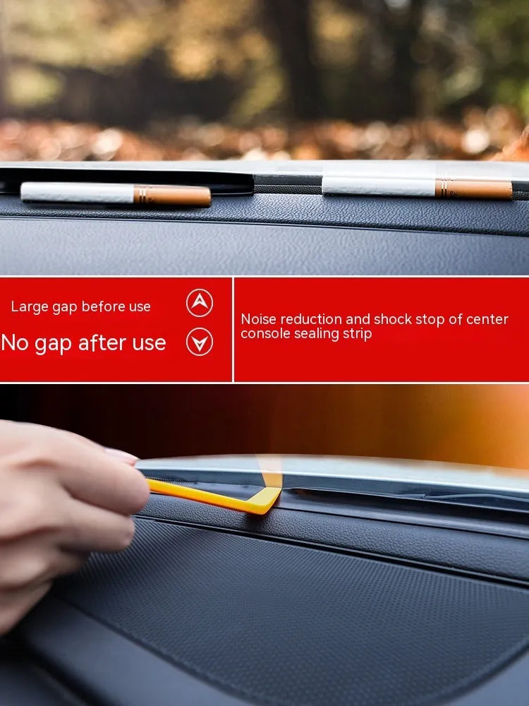 Mitsubishi Outlander dashboard soundproof seal strip showing 1.6m silicone construction with card slots