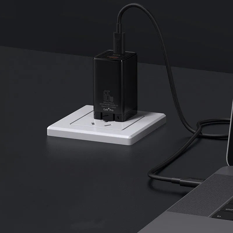 White car charger with USB and Type-C ports for 12V vehicle sockets.