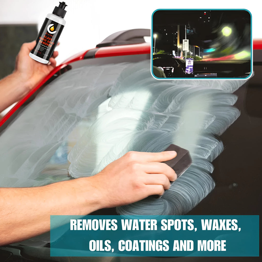 Glass oil film remover cleaning cream paste in 50ml, 100ml, and 200ml container options