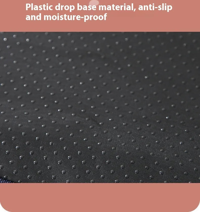 Brown removable washable memory sponge dog mat showing 10cm thickness