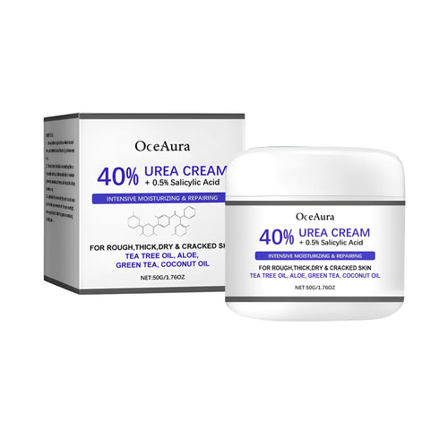 50g tube of anti-cracking hand and foot cream with urea and salicylic acid formulation