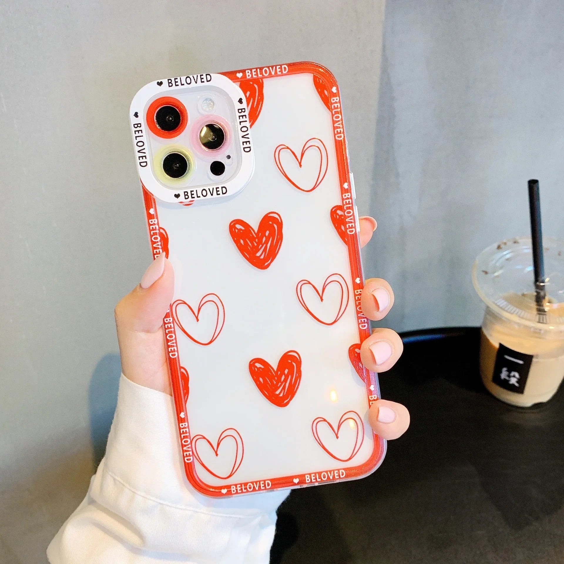 Heart-angel eyes design iPhone mobile phone case in TPU material back cover style