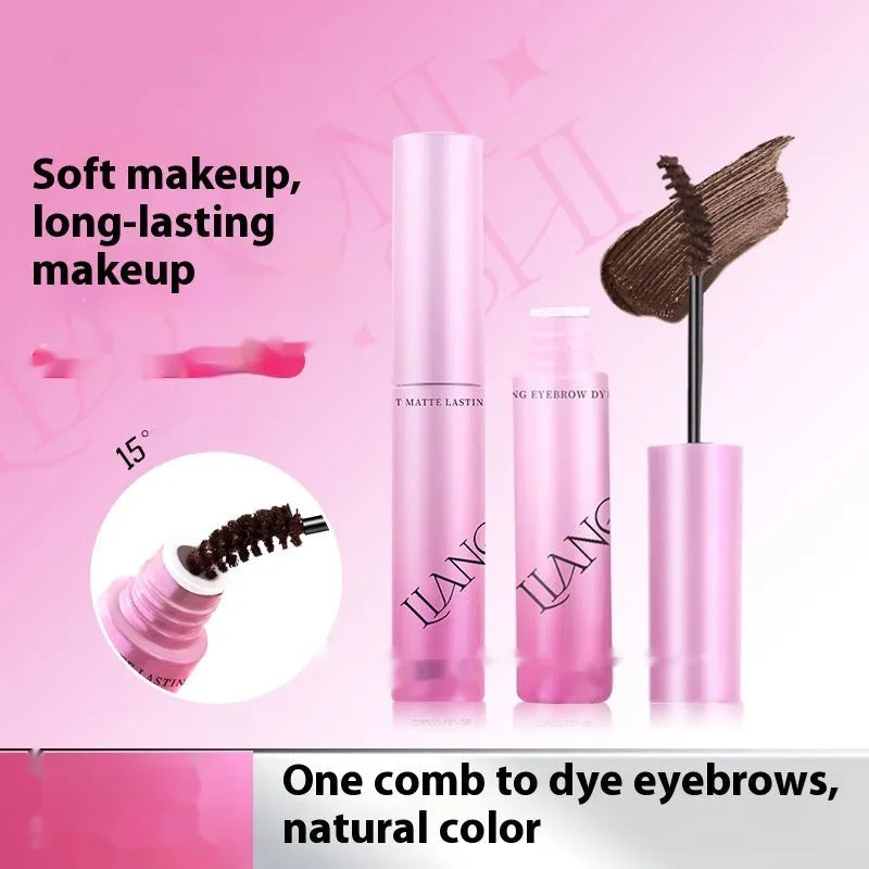 Velvet texture eyebrow cream compact with 4.5g net content and four shade options