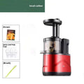 High-power household juice extractor with vertical screw rod cutter head, small caliber, and charging portable design
