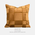 50x50cm chenille woven pillow cushion with feather velvet core in beige colour