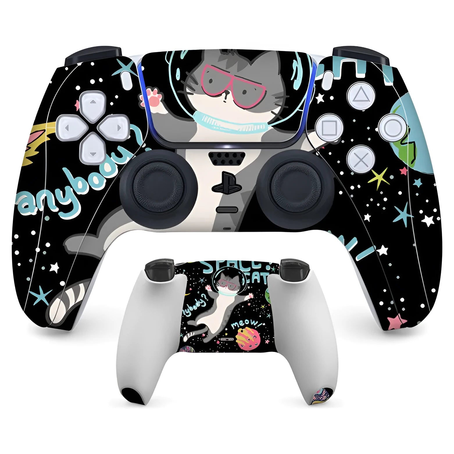 PS5 controller protection stickers with micro-frosted finish for DualSense controllers