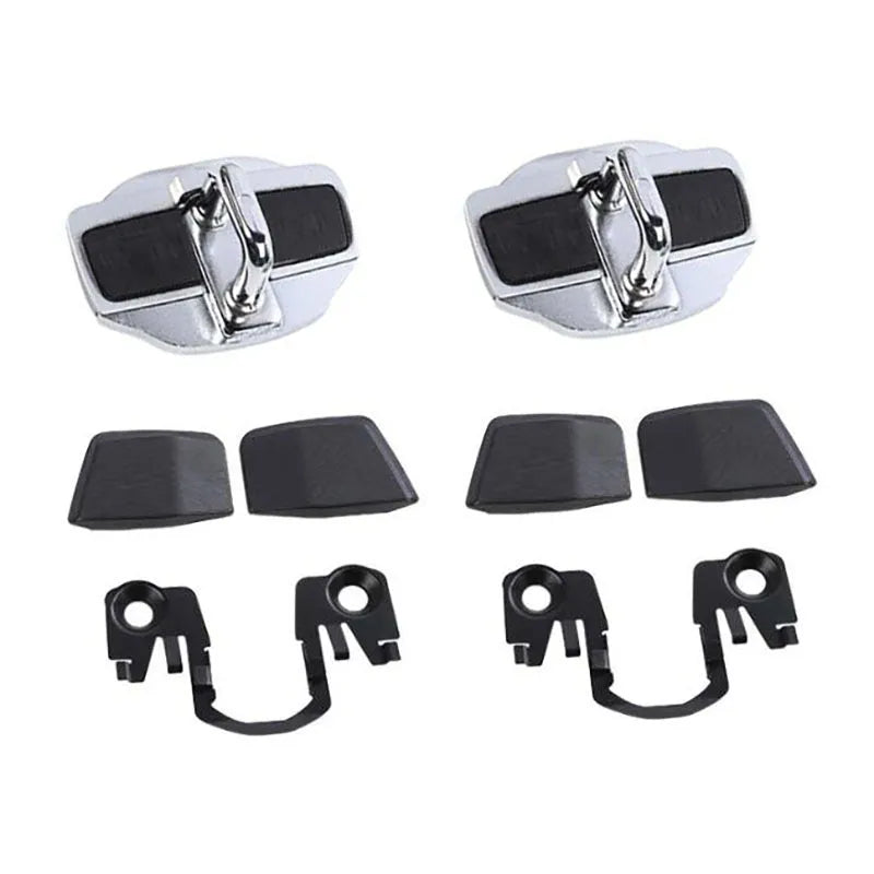 Silver TRD door lock cover for Toyota Prius with 3M adhesive backing