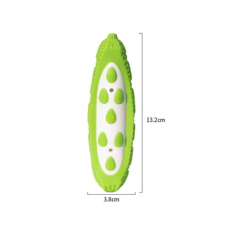 Green and purple meat-scented simulation dog toy resistant to biting in two size options