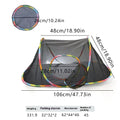 B18319 mesh model foldable cat cage showing five shape variations: square, long straight, tent, tee, and hexagonal