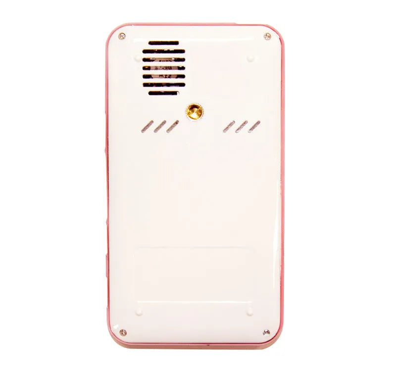 White or rose gold miniature portable Android DLP projector with 32GB memory and 1080p output