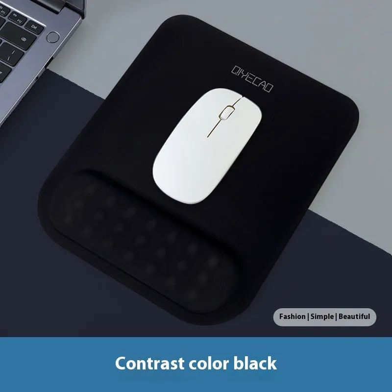 Ergonomic cloth silicone mouse pad with wrist support in multiple colour patterns