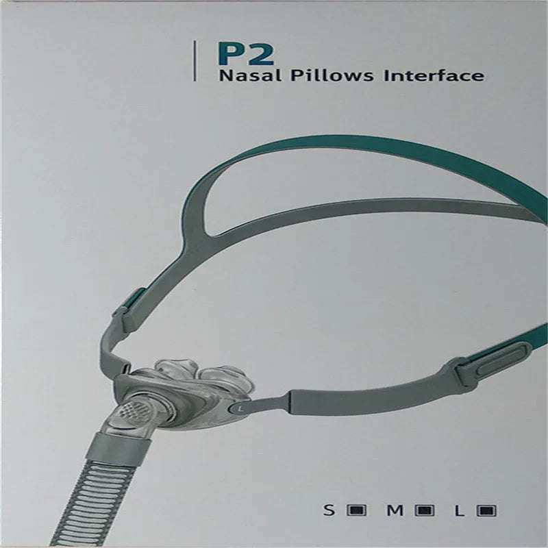 Ventilator nasal pillow and mask set with silicone components and adjustable headband
