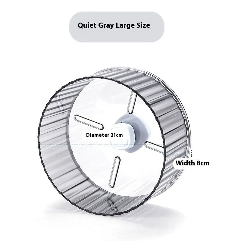 A plastic running wheel toy for parrots and birds, shown in multiple colour options.
