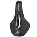 Medium size mountain bike seat cushion in black or pink colour options on bicycle saddle