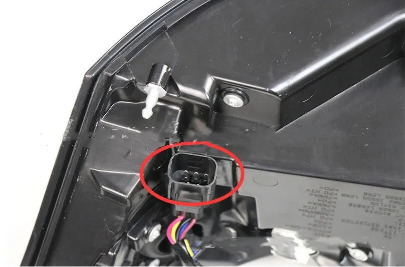Pair of LED brake light units for car rear bumper, IP66 waterproof rated.