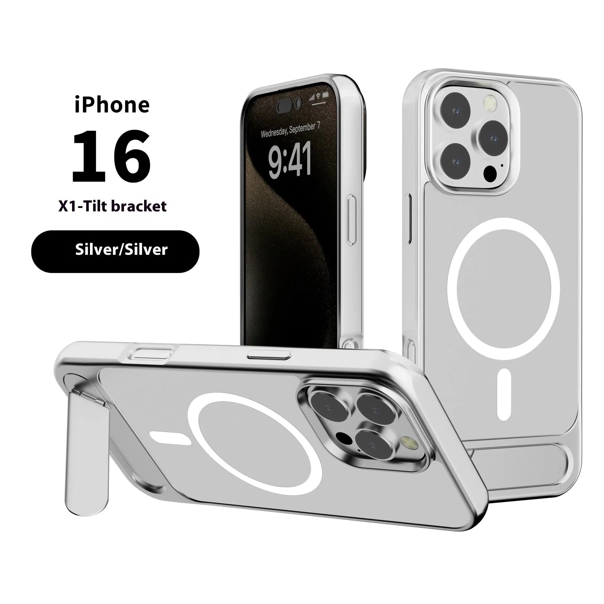 Metallic paint magnetic phone case for iPhone with TPU PC metal construction in wine red colour