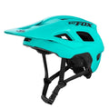 Mountain bike helmet with removable brim in multiple colour options showing ultra light PC EPS construction